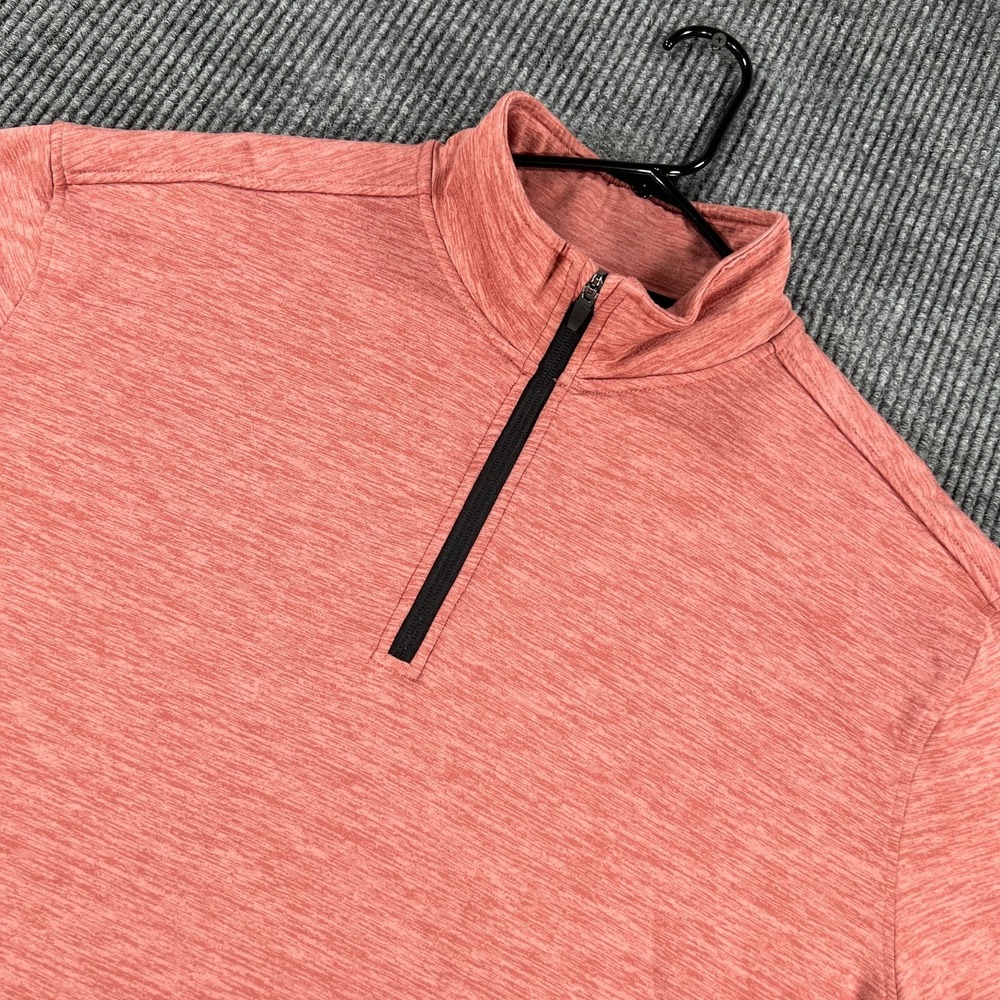 ALGO Performance Pullover Sweatshirt Mens 2XL XXL Red Long Sleeve 1/4 Zip Golf